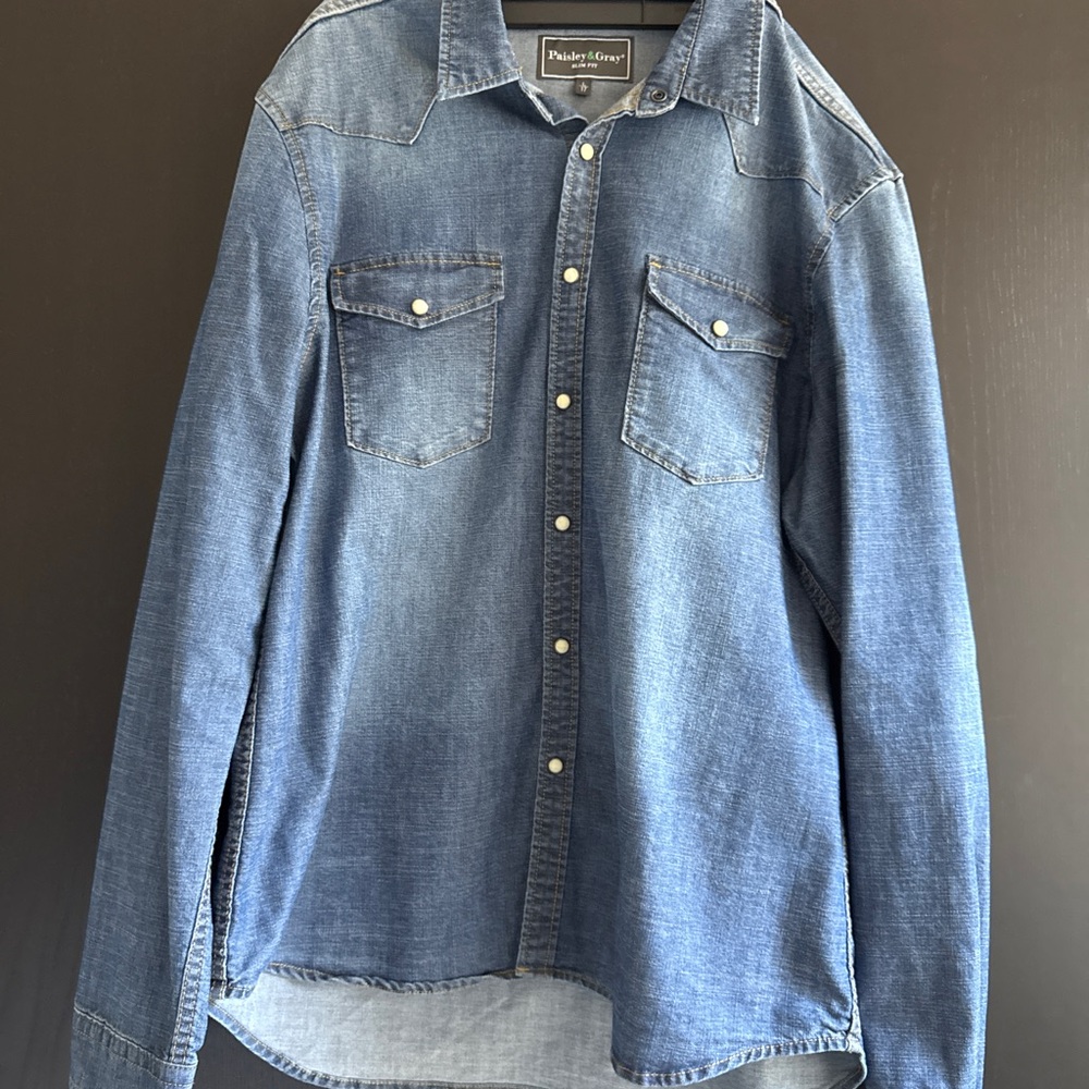 Paisley & Gray Slim Fit Denim Shirt